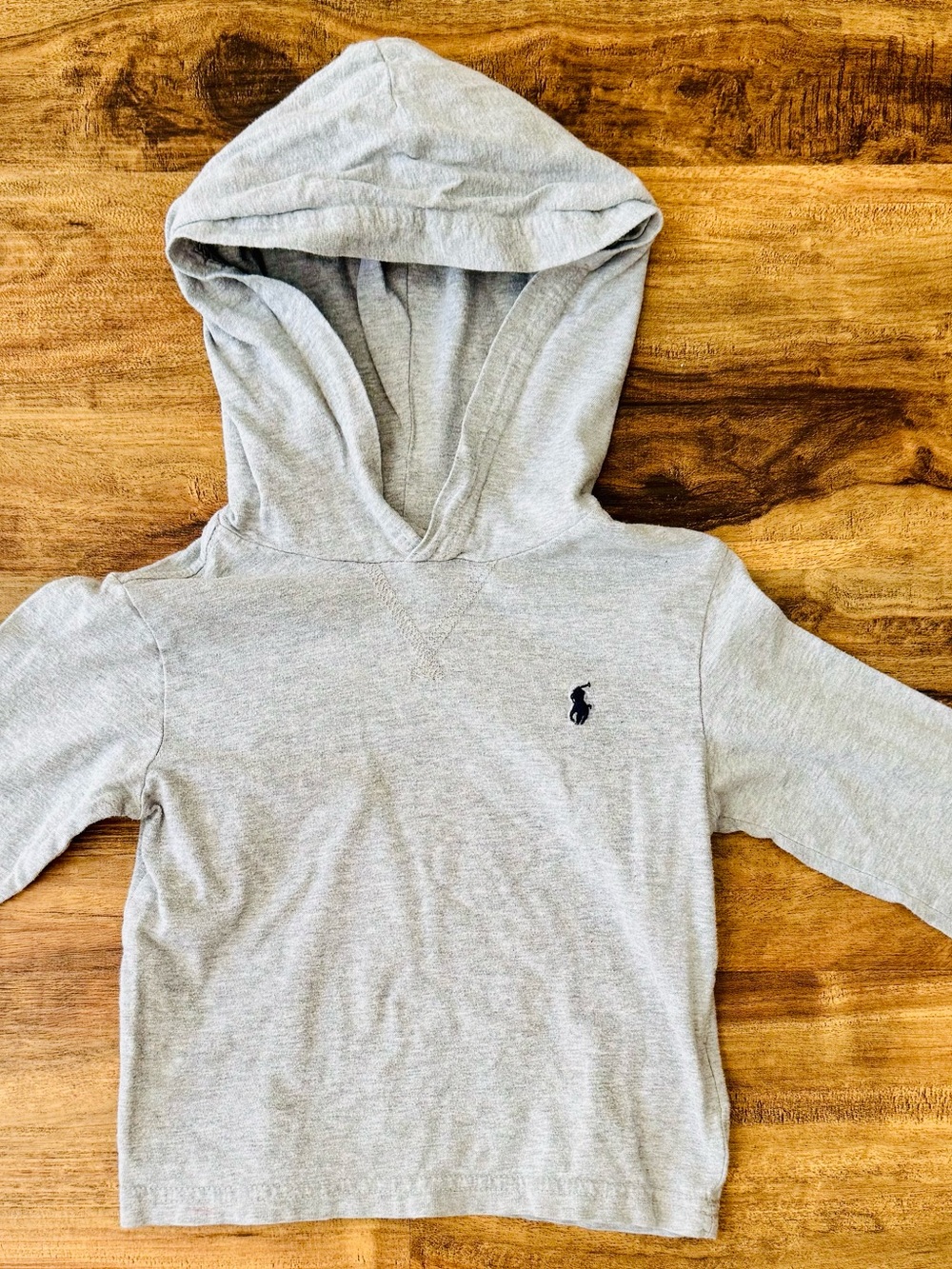 Ralph Lauren Kids' Heather Gray Hooded Pullover Size 2T